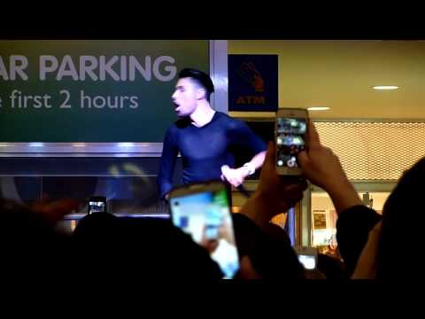 Rylan at Chatham Outlet singing Supremes medley - 16 November 2013