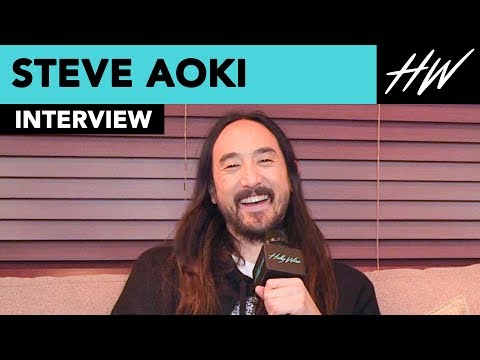 Diplo Dose a backflip in Steve Aoki's backyard ! | Hollywire @ EDC
