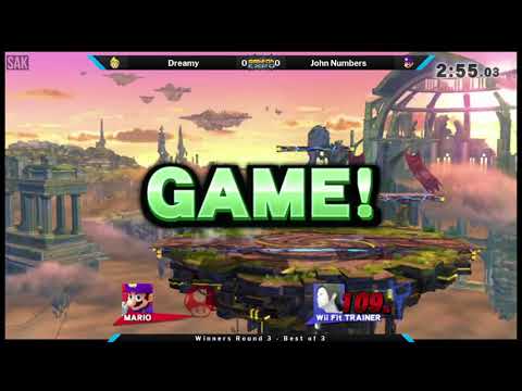Game On Expo Smash 4 Paid Bracket WR3 - Dreamy (Mario) vs John Numbers (Wii Fit Trainer)
