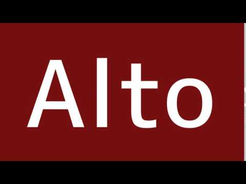 How to say Alto in Spanish
