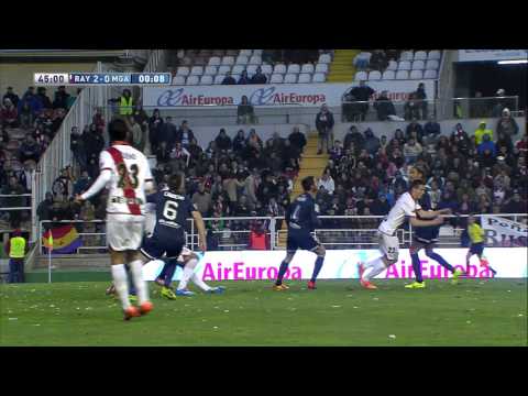 Gol de Larrivey (3-0) en el Rayo Vallecano - Málaga CF - HD