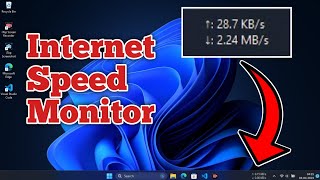 How to install internet speed monitor on windows 11