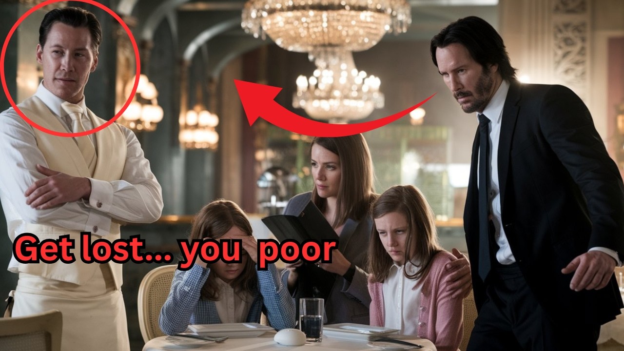 Rude Waiter Mocks Poor Family – Keanu Reeves Steps In and Turns the Tables!