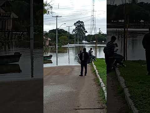 Enchente do Rio Jacuí em São Jerônimo-RS #enchenters