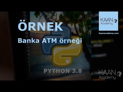 117-) (Python Kursu) - ÖRNEK2 - Banka ATM örneği
