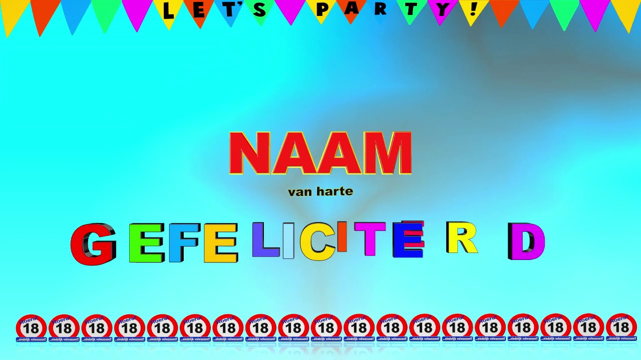 18 Jaar verjaardag