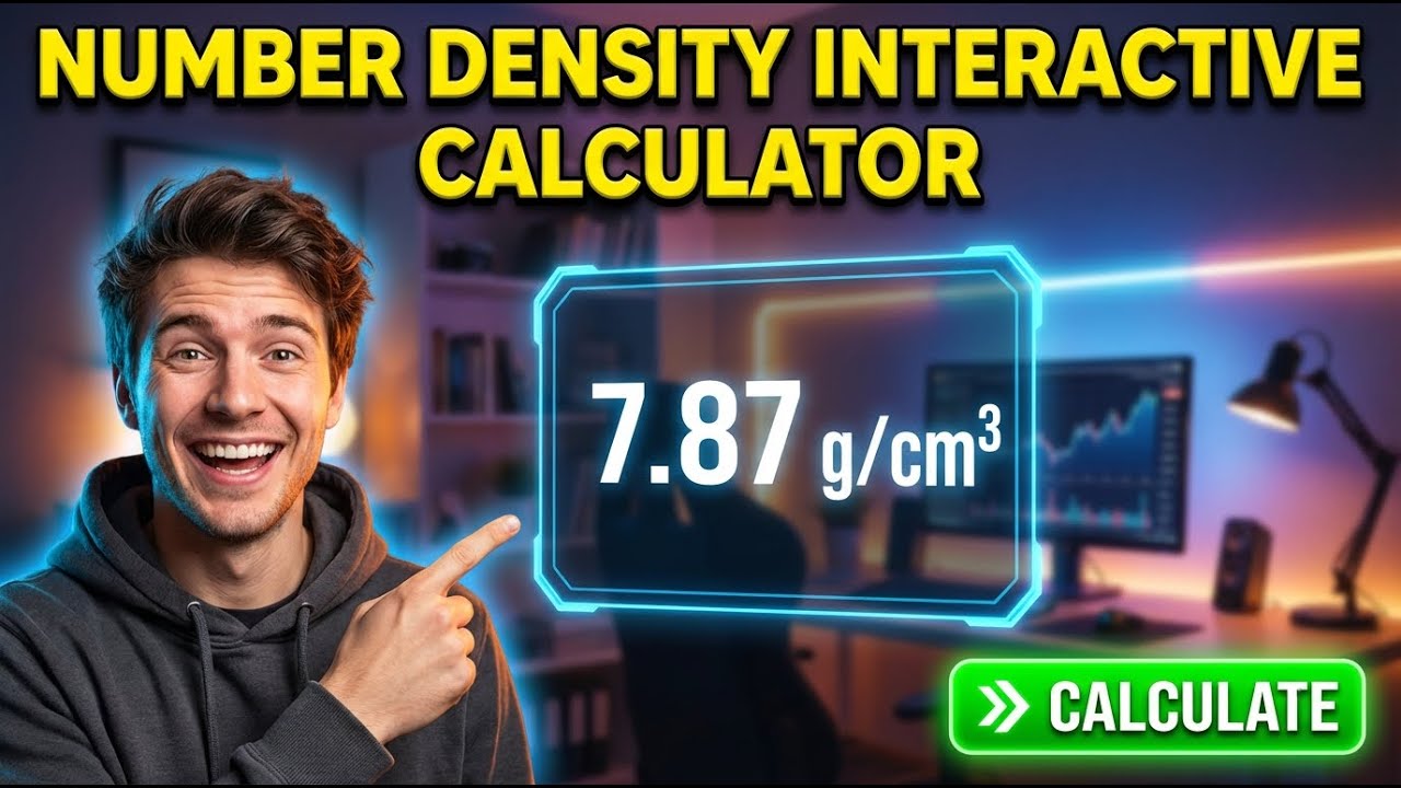 Number Density Interactive Calculator