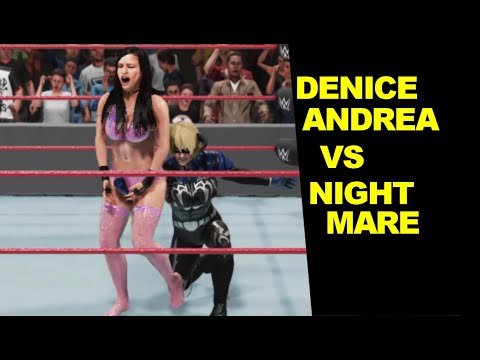 WWE 2K19 Denice Andrea vs Nightmare - Knockout Match