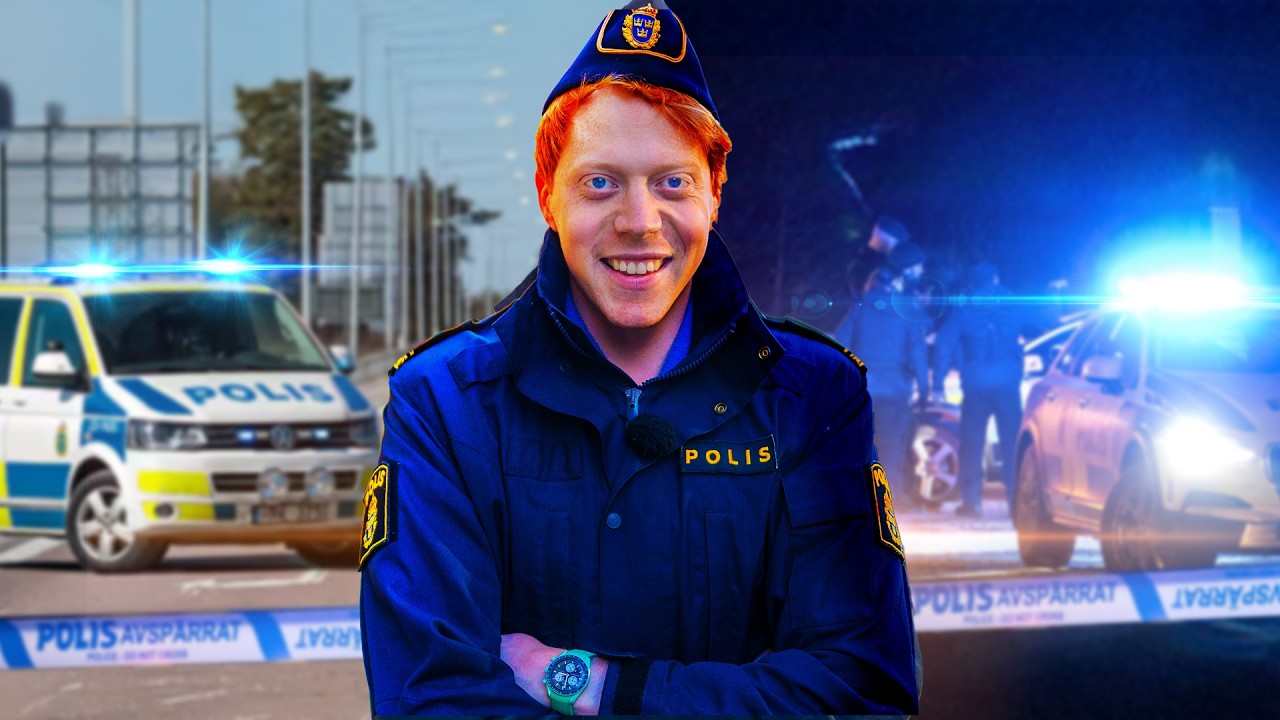 Jobbar en dag som svensk polis