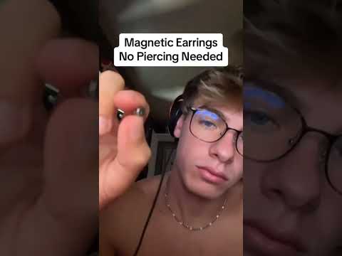 Flexing Magnetic Earrings - Link in Bio #shorts #jewelry #earrings