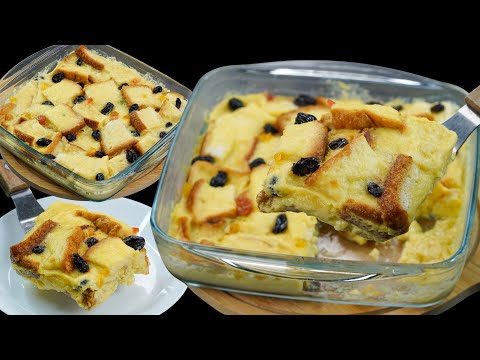 Bread & Butter Pudding | Easy Dessert with Leftover Bread | Layered Bread Pudding