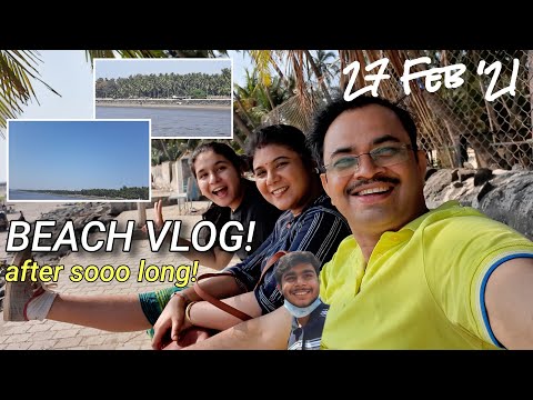 BEACH VLOG!🌊 |Gorai Beach|(was filmed in Feb)