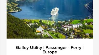 Royal Caribbean cruise line Hiring public area attendant, assistant waiter, Galley utility and chefs