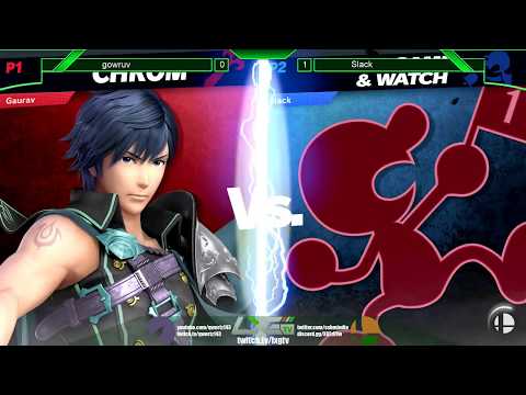 Gaurav (Chrom) vs Slack (Game & Watch) - Smash Ultimate @ LXG 16
