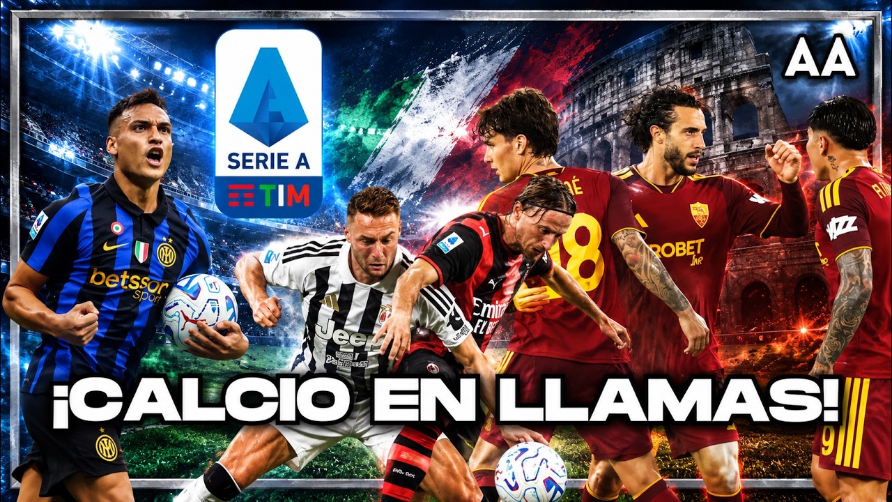 Calcio: pobre Juve vs Milan, dramático Inter, muy bien la Roma 