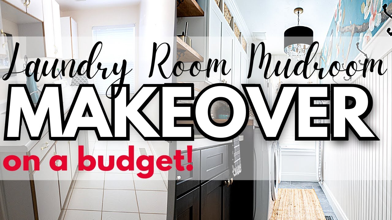 Affordable DIY HIGH-END Extreme Laundry Room Makeover on a Budget!