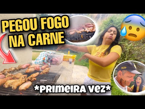 I WENT TO HAVE A BARBECUE FOR THE FAMILY AND IT CATCHED ON FIRE! 🔥 *first time* 🤣😰