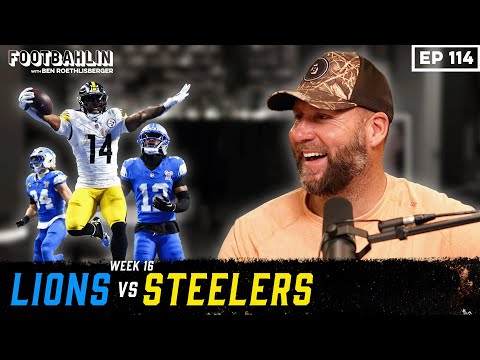 Big Ben talks Lions/Steelers, Playoff Run, DK Metcalf, dealing with trash talk & more Ep 114