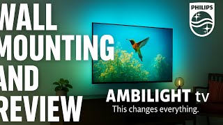 Philips Ambilight 55 TV Unboxing, Wall Mount & First Look!