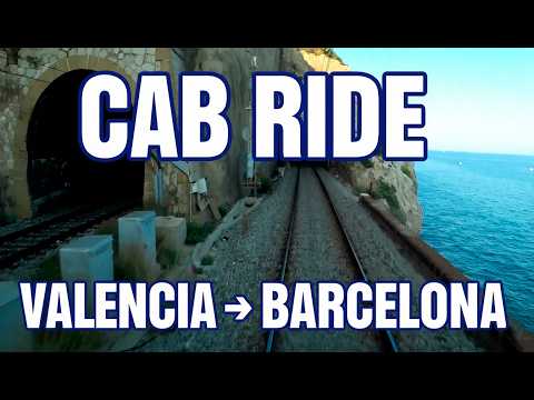 🚄 4K CAB VIEW Valencia Nord to Barcelona #CabView