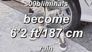 ◍ ◜ become 6’2 ft/ 187 cm ◞ 𝕣𝕒𝕚𝕟 subliminal (+booster) ◍
