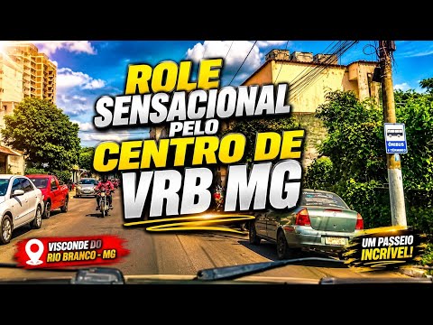 Role pelo CENTRO da cidade de VISCONDE DO RIO BRANCO MINAS GERAIS mais um vídeo FANTÁSTICO.