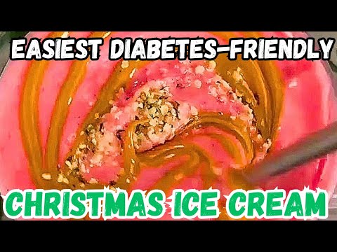 The EASIEST Diabetes-Friendly Christmas ICE CREAM Recipe