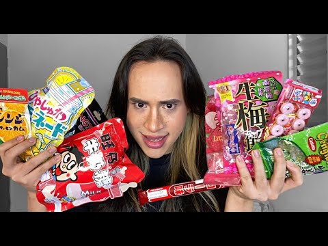 Provando doces do Japão.. (de novo)