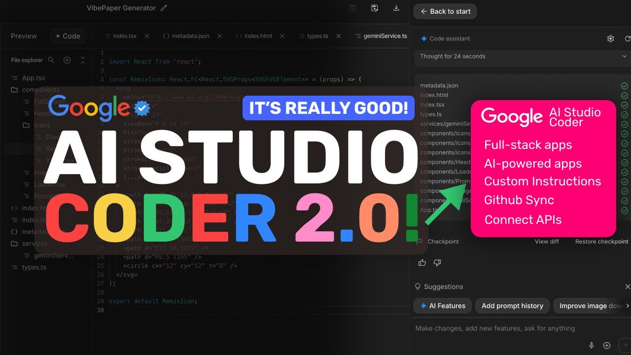 Google AI Studio Coder 2.0: Ready for Gemini 3! Google just Leveled-up their FULLY FREE AI Coder!