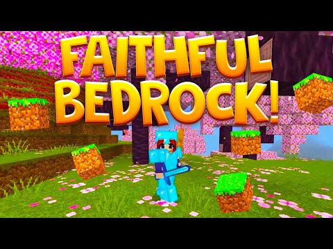 How To Get Faithful Texture Pack in Minecraft Bedrock 1.20!