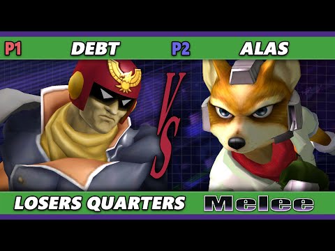 S@X 461 Losers Quarters - debt (Captain Falcon) Vs. alas (Fox) Smash Melee - SSBM