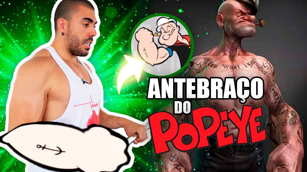 Treino de antebraço *antebraço do Popeye* 💪