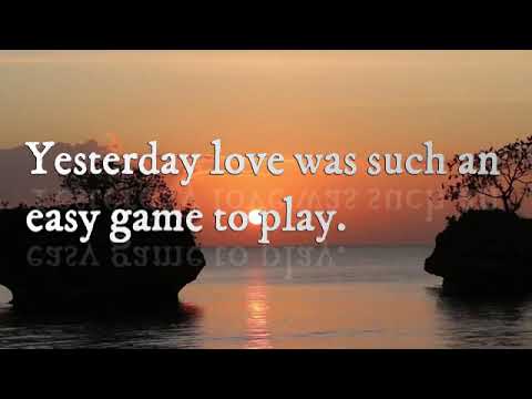 Yesterday Lyrics Video The Beatles Cover by Ikrom Maulana