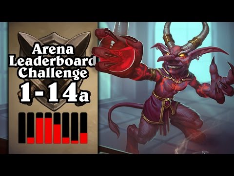 Hearthstone: Arena Leaderboard Challenge 1-14 - A Tale of Tragedy - Part 1 (Warlock Arena)