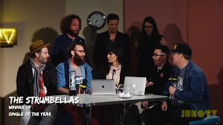 The Strumbellas Backstage at The 2017 JUNO Awards