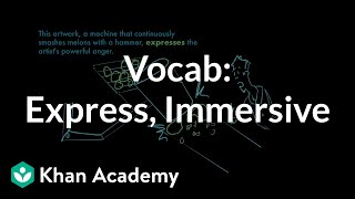 Express, Immersive | Vocabulary | Khan Academy
