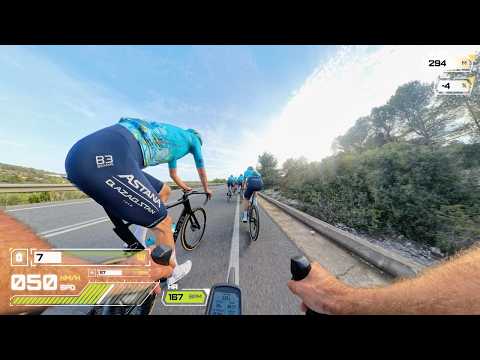 ❤️ 180BPM while going DOWNHILL with ASTANA team