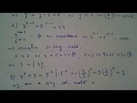 Ecuatia exponentiala. Aplicatii (M1)