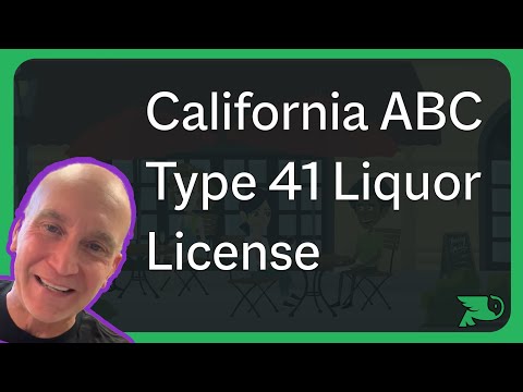 California ABC Type 41 Liquor License Application Guide