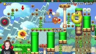 Super Mario Maker - Speed run:Green planet 【90sec】by かぼちゃ