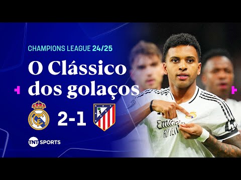 Gols e lances de Real Madrid x Atlético de Madri