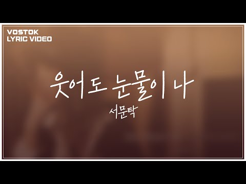 [Lyric Video] 서문탁 (Seomoontak) - 웃어도 눈물이 나 (Tears flow though I smile)