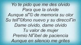 Ricardo Montaner - Dame Olvido Lyrics