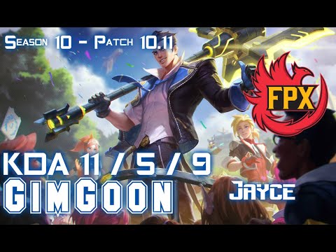 FPX GimGoon JAYCE vs RENEKTON Top - Patch 10.11 KR Ranked