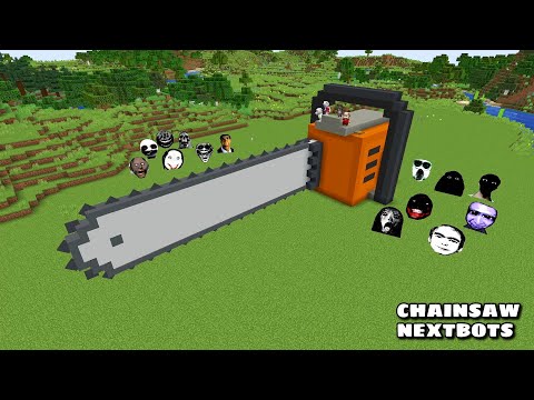 SURVIVAL CHAINSAW HOUSE WITH 100 NEXTBOTS in Minecraft - Gameplay - Coffin Meme