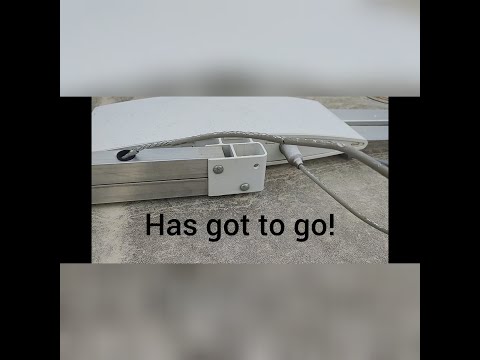 Replace the Winegard RV antenna cable without pulling the old cable through the RV wall.