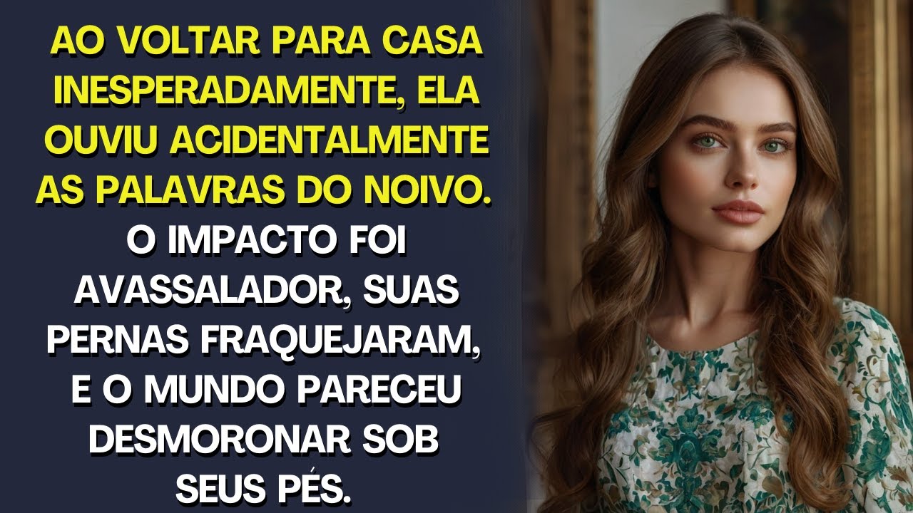 Ao voltar para casa de forma inesperada, ouviu seu noivo falar algo terrível e ficou em pânico!