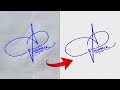 Make Your Signature Digital With Photoshop - 1 Minute Photoshop Tutorial