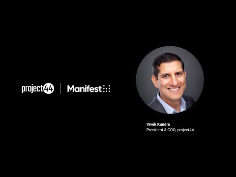 project44 President and COO Vivek Kundra at Manifest 2023