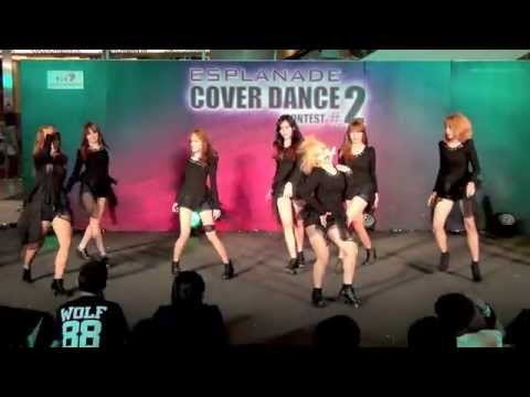 150404 Carina cover AOA - Intro + Miniskirt @Esplanade Cover Dance #2 (Audition)